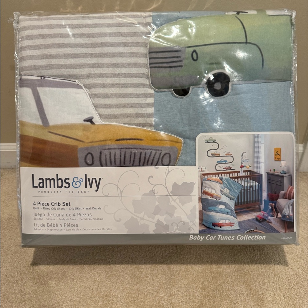 Lambs & Ivy 5 piece Car Tunes Bed Collection